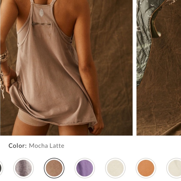 NWT Free People Hot Shot mini dress🤎 - Picture 3 of 8